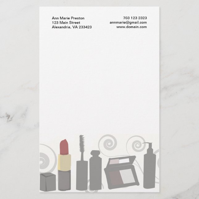 Gesicht, Nägel, peitscht Briefpapier (Vorderseite)