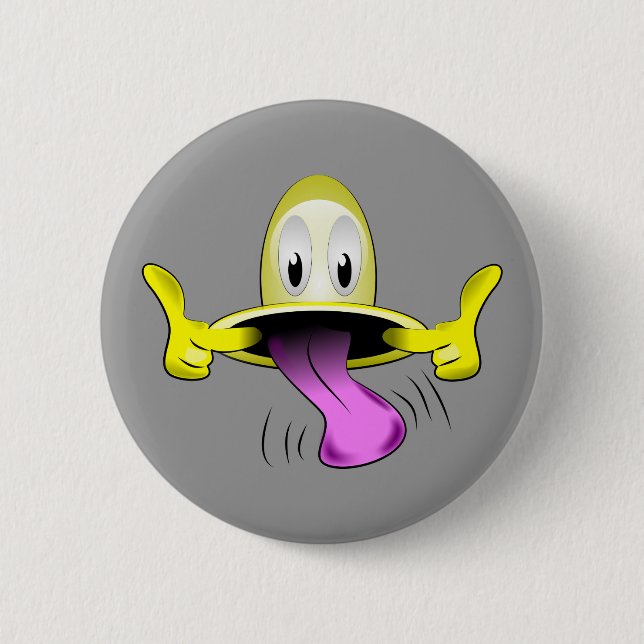 Gesicht necken button (Vorderseite)