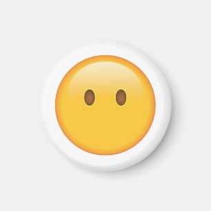Gesicht ohne Mund - Emoji Magnet
