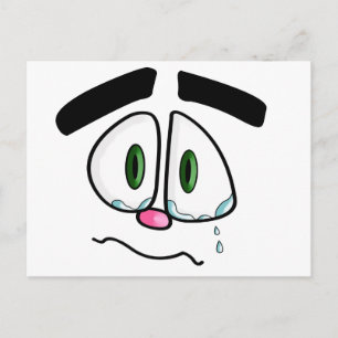 Gesicht Postkarte