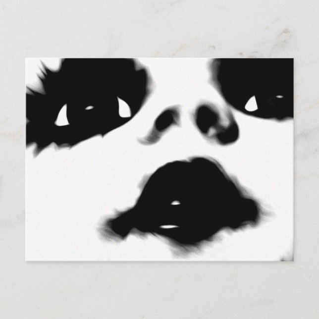 Gesicht  postkarte (Vorderseite)