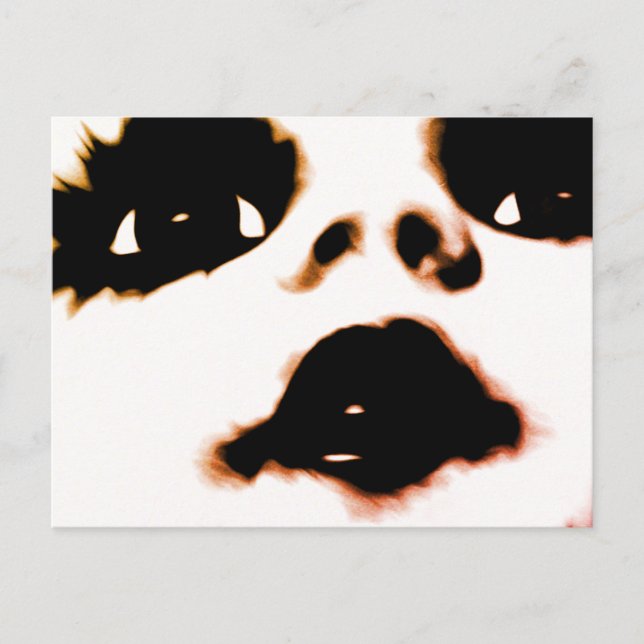 Gesicht Postkarte (Vorderseite)