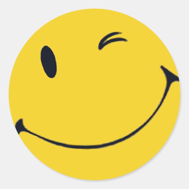 Gesicht Runder Aufkleber (Vorderseite)