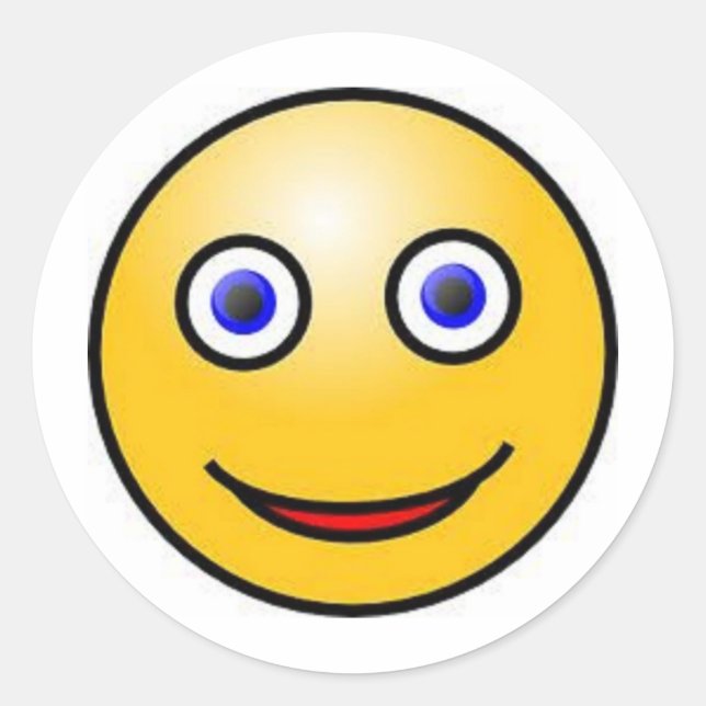 Gesicht Runder Aufkleber (Vorderseite)