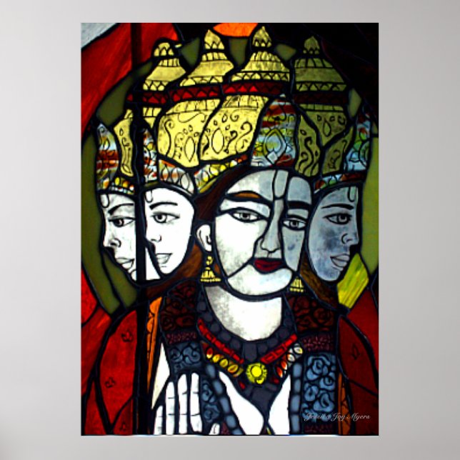 Gesicht von Brahma Poster (Vorne)