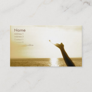 Gesicht von Gott-Luftfahrt Visitenkarte