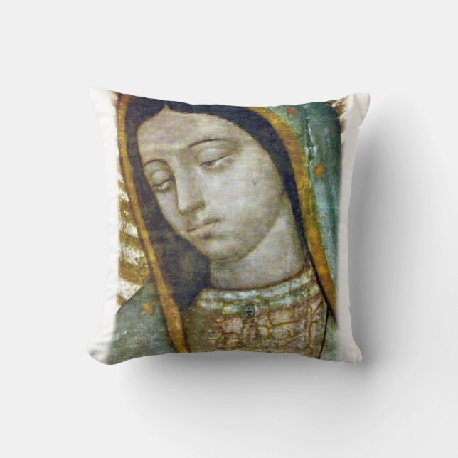 Gesicht von Guadalupe Kissen (Vorderseite)