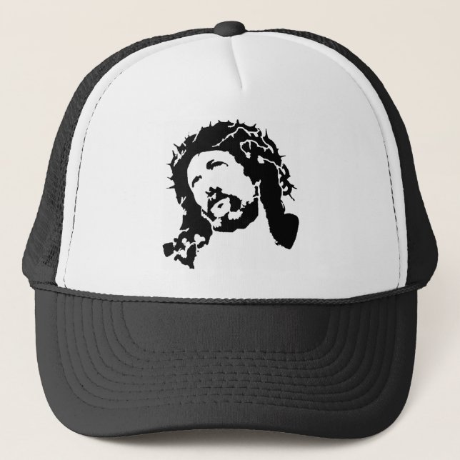 Gesicht von Jesus Truckerkappe (Vorderseite)