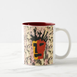 Gesicht Zweifarbige Tasse