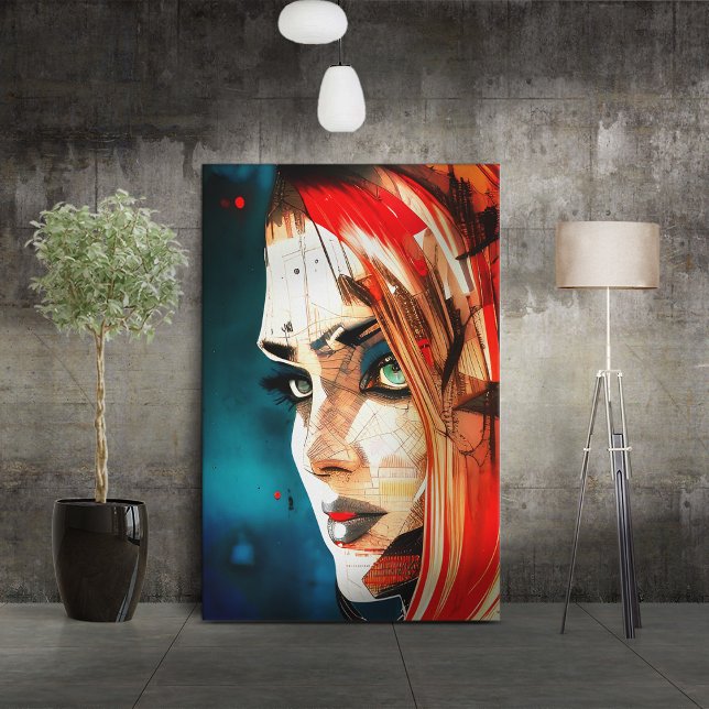 Gesichter - 003 leinwanddruck (Von Creator hochgeladen)