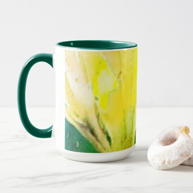 Gesichter auf einer Combo-Tasse Tasse (Mit Donut)