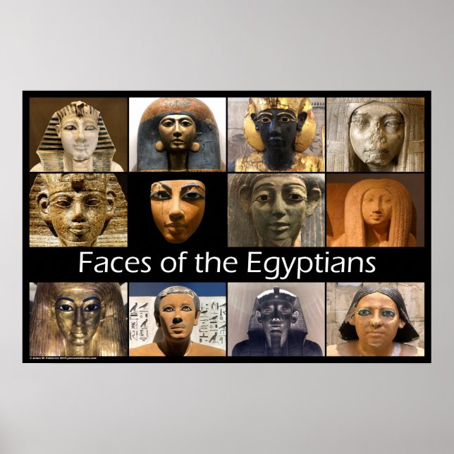 Gesichter der Ägypter Poster (Vorne)