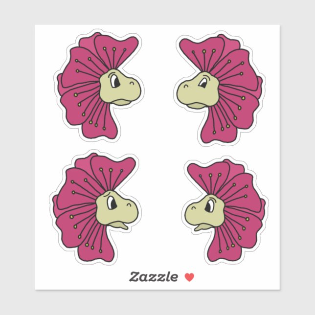 Gesichter der Blume Aufkleber (Blatt)