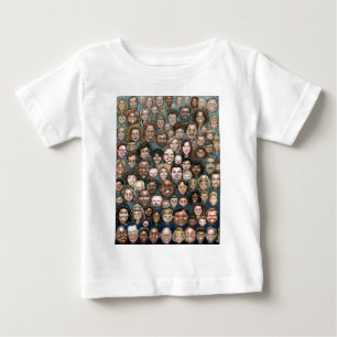 Gesichter der Menschheit Baby T-shirt