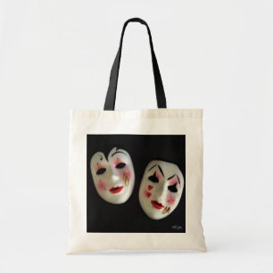 Gesichter der theatralischen Maske Tragetasche