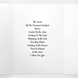 Gesichter der Tri-Falten-Liebe Dreifach Gefaltete Karte