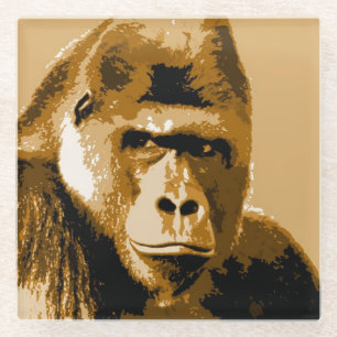 Gesichter des Gorillas Glasuntersetzer