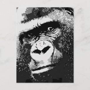 Gesichter des Gorillas Postkarte