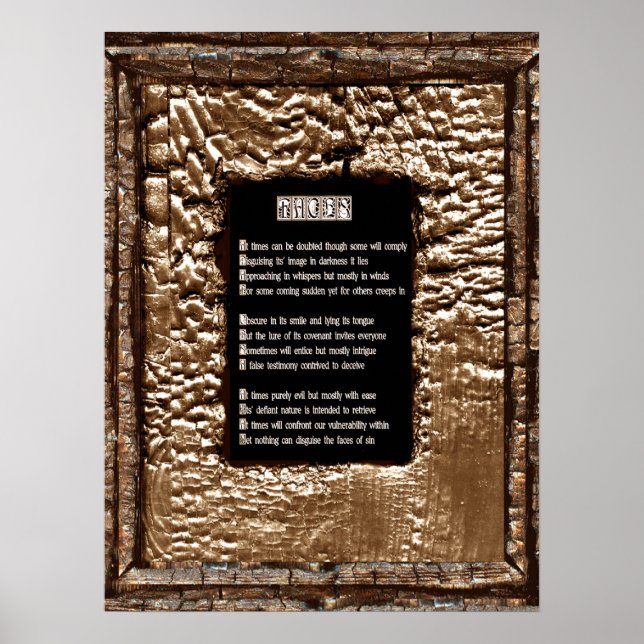 Gesichter des Sins Poster (Vorne)