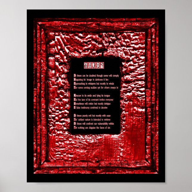 Gesichter des Sins Poster (Vorne)