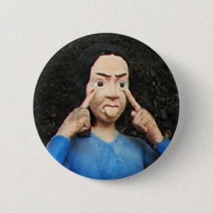 Gesichter hinter dem Rücken ziehen Button