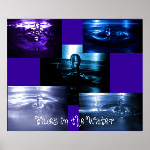 Gesichter im Wasser Poster