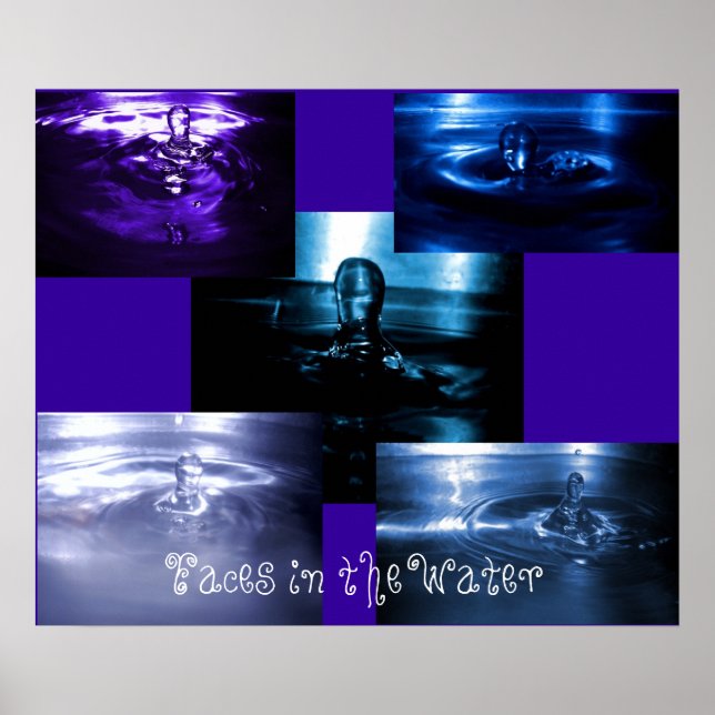 Gesichter im Wasser Poster (Vorne)