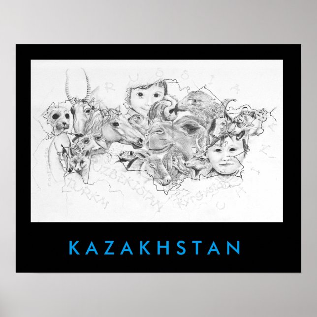 Gesichter Kasachstans Poster (Vorne)