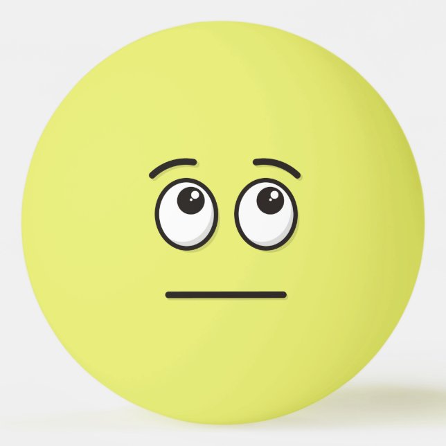 Gesichter mit rollenden Augen Ping-Pong-Ball Tischtennisball (Vorderseite)
