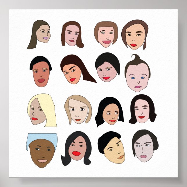 Gesichter Poster (Vorne)