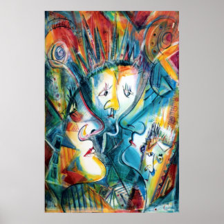 Gesichter Poster