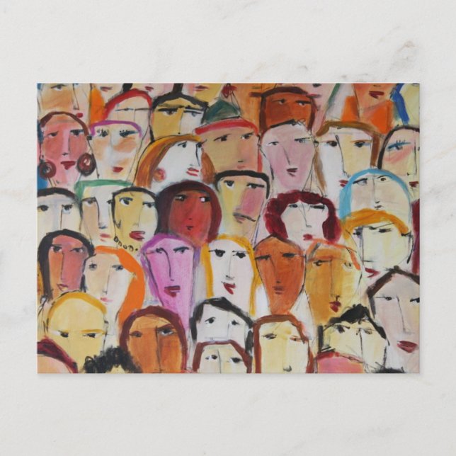 Gesichter Postkarte (Vorderseite)