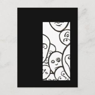 Gesichter Postkarte
