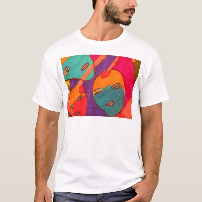 Gesichter T-Shirt (Vorderseite)