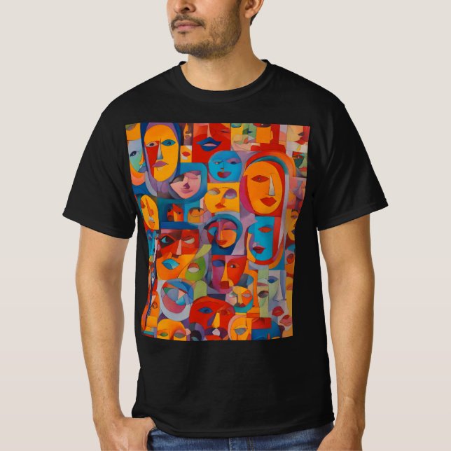 Gesichter T-Shirt (Vorderseite)