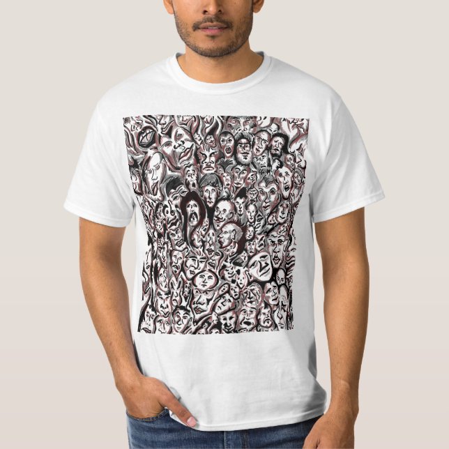 Gesichter T-Shirt (Vorderseite)