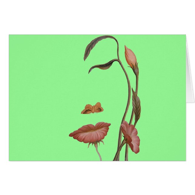 Gesichts-Blumen-Illusion (Vorderseite (Horizontal))