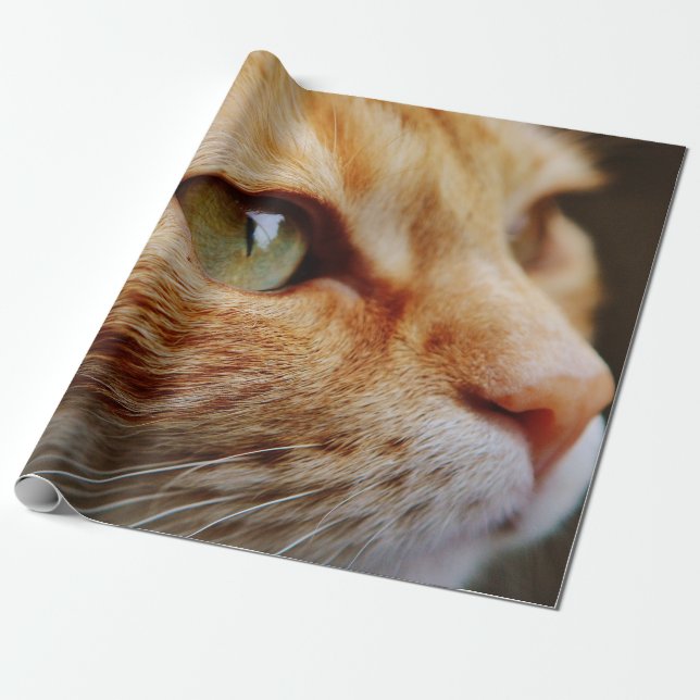 Gesichts einer Ingwerkatze bestimmt Geschenkpapier (Ungerollt)