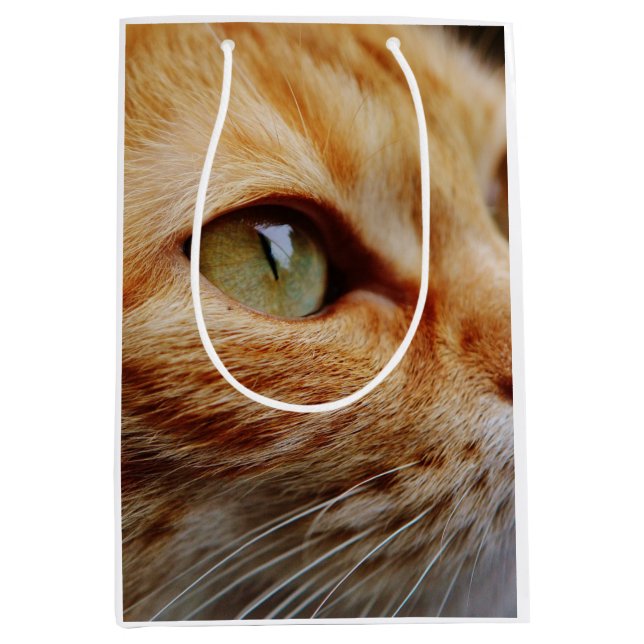 Gesichts einer Ingwerkatze bestimmt Mittlere Geschenktüte (Vorderseite)