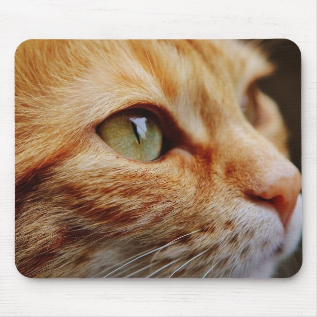 Gesichts einer Ingwerkatze bestimmt Mousepad (Vorne)