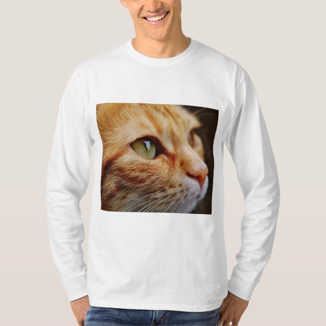 Gesichts einer Ingwerkatze bestimmt T-Shirt (Vorderseite)