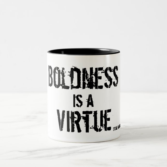 Gesichts-Leben im Vertrauen Zweifarbige Tasse (Mittel)