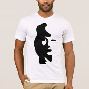 Gesichts- oder Saxophonspieler der Frau? T-Shirt