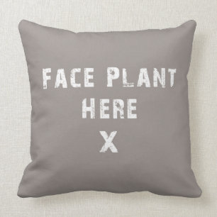 Gesichts-Pflanze hier Pillow Kissen