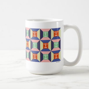 Gesichts-Quadrate 2 Kaffeetasse