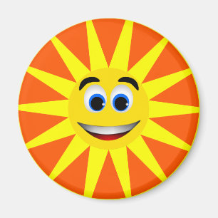 GESICHTS-SONNE MAGNET