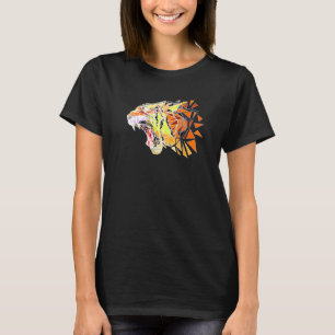 Gesichts Tiger Head Wildlife Wilderness Predator B T-Shirt