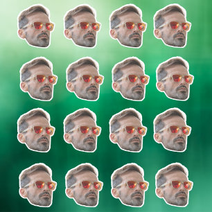 Gesichtsaufkleber, Gesichtsaufkleber nach Maß, kun Aufkleber