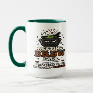 Gesichtsausdruck 'Brew im Ruhezustand' als Hallowe Tasse