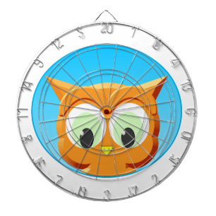 Gesichtsausdruck einer kleinen Schale Dartscheibe